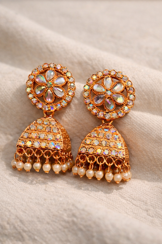 Aurora Bloom Jhumka Earrings