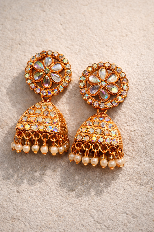 Aurora Bloom Jhumka Earrings